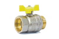 Кран шаровый газовый 1/2" вн-нар (бабочка) LD Pride (00022028)   